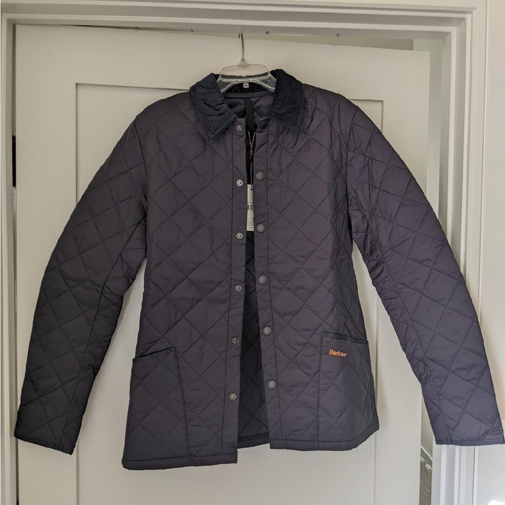 NWT Men’s Barbour Liddesdale Quilted Jacket - Size M, Navy